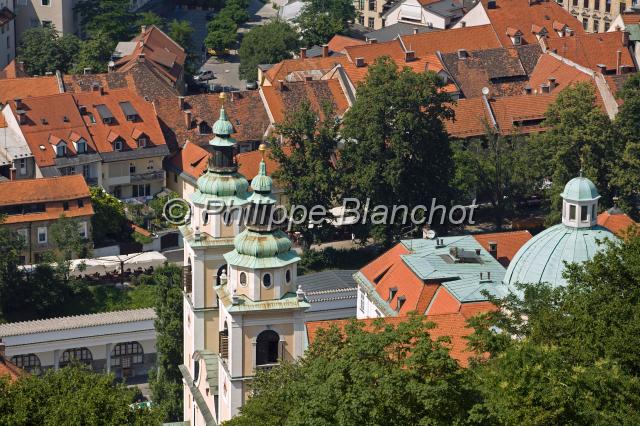slovenie 11.JPG - Cathédrale de Ljubljana vue du château, Slovénie